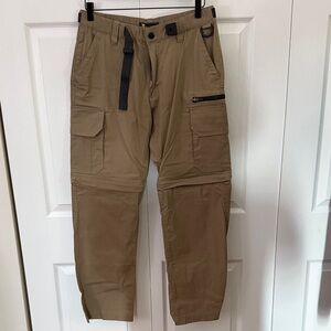 Men's Tan convertible Cargo Pants